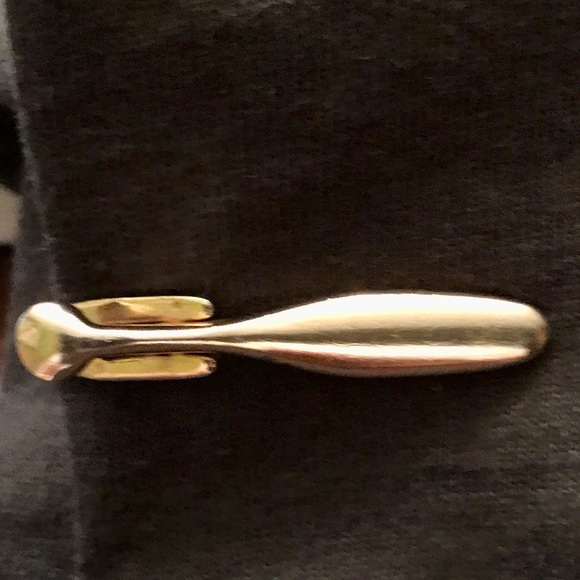 Vintage Set Of (4) Various Designs Tie Clips - Picture 5 of 10